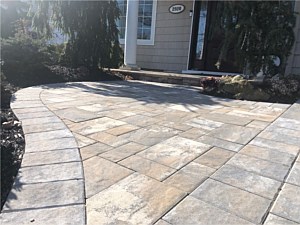 nicolock southbay south bay blend stone ridge walkway with 6x9 border walks